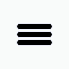 Identic Icon in Glyph Style. Identification Parameter Symbol - Vector.   