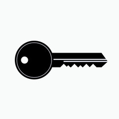 Key Icon. Access, Lock Element Symbol  - Vector.
