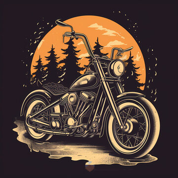 recommend clip art: Biker Illustration. Generative AI