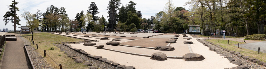 仙台城跡（青葉城址）「仙台城 本丸大広間跡」 in 宮城県仙台市