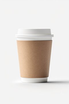Blank Eco Paper Coffee Cup Mockup