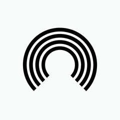 Media Icon. Radar, Radius, Broadcast, Podcast Symbol