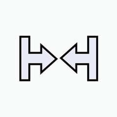 Minimize Icon. Viewpoint  Symbol - Vector.