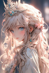 Beautiful Japanese anime girl