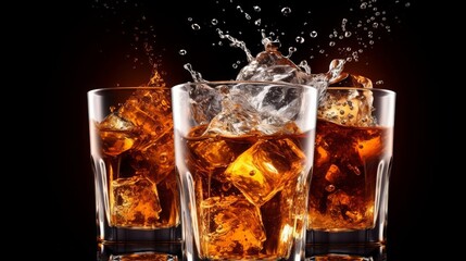 A Fizzing and Sparkling Cola Water