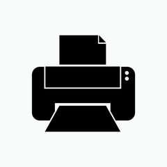 Printer Icon. Printing Tool Symbol - Vector. 