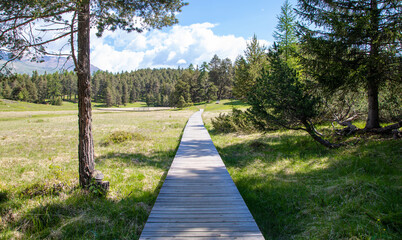 the Lai Nair close to Scuol, Switzerland