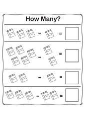 
back to school math worksheet
