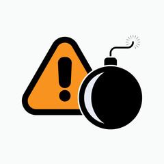Threat Icon. Menace, Warning Symbol