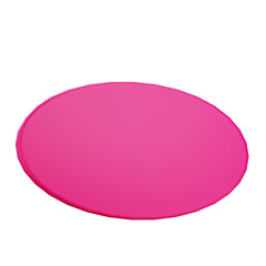 3d oval shape illustration