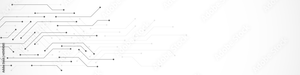 Aufkleber circuit board texture with communication technology concept. creative vector illustration