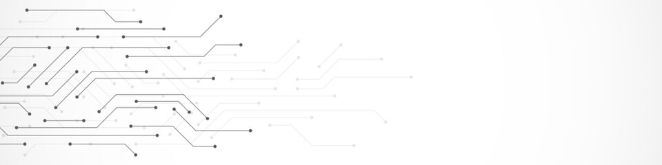 Circuit board texture with communication technology concept. Creative vector illustration