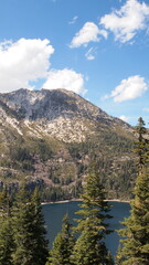 Obraz na płótnie Canvas Lake Tahoe and the mountain.