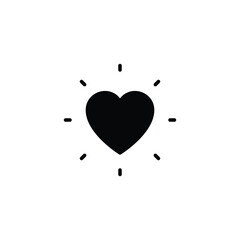 Heart icon design with white background stock illustration