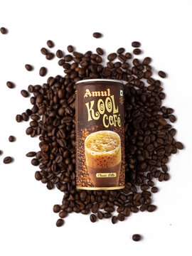 West Bangal, India - May 20, 2023 : Amul kool photos shot on different background.