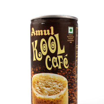 West Bangal, India - May 20, 2023 : Amul kool photos shot on different background.