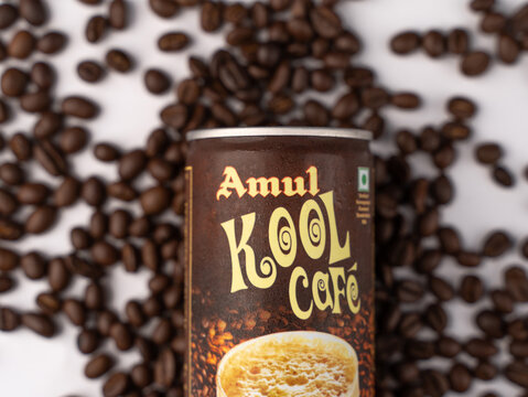 West Bangal, India - May 20, 2023 : Amul kool photos shot on different background.