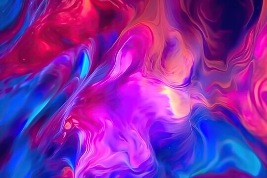 3D fluid viva magenta gradient, liquid gradient, glass texture, abstract wallpaper