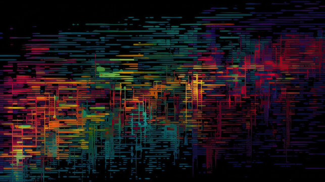 abstract test screen monitor image. Generative AI