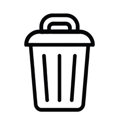 recycling trash can icon. trash bin vector icon set. Trash bin icon.