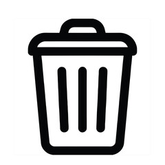 recycling trash can icon. trash bin vector icon set. Trash bin icon.