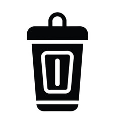 recycling trash can icon. trash bin vector icon set. Trash bin icon.