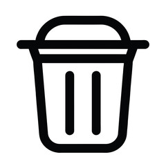 recycling trash can icon. trash bin vector icon set. Trash bin icon.