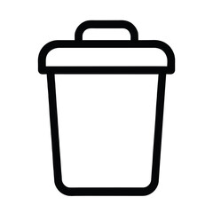recycling trash can icon. trash bin vector icon set. Trash bin icon.