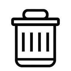 recycling trash can icon. trash bin vector icon set. Trash bin icon.