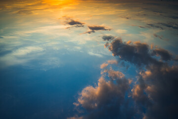 Fototapeta na wymiar Clouds, sky, earth, everything above us