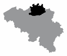 Fototapeta premium Map of Antwerp in Belgium