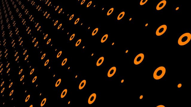 Orange Circle Background Stock Video Effects VJ Loop Abstract Animation HD 2K 4K