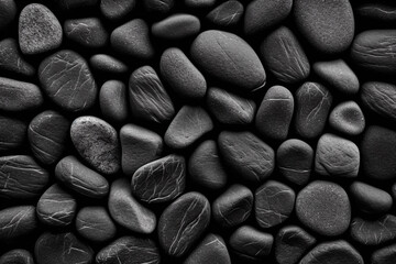 Black rocks wallpaper that is made by the company of rocks. background Generative AI