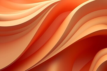 An orange background with a wavy pattern. Generative AI