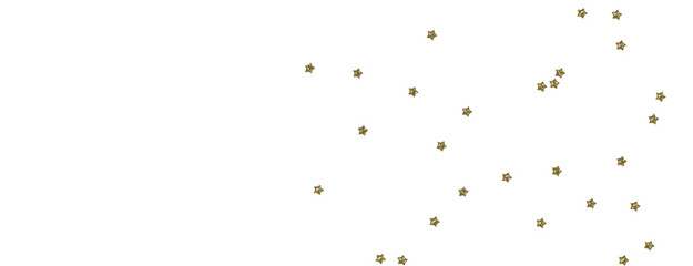 Gleaming Celestial Display: 3D Gold Stars Rain Illustration Mesmerizes