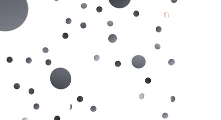  Colorful confetti on white background  - Silver Holographic PNG