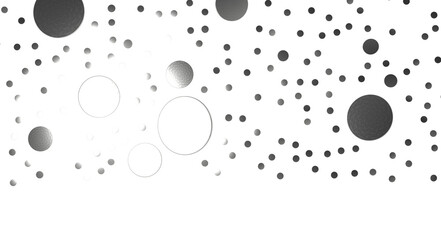  Colorful assorted confetti with serpentine on white  - Silver Holographic PNG