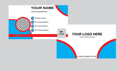Corporate business card design for personal identity