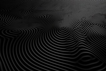 A black and white photo of a wavy pattern in the shape of a wave. Generative AI