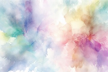 A colorful watercolor background with a white background. Generative AI
