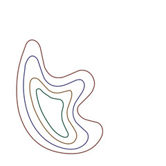 linear abstract pile