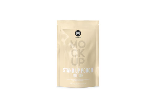 Glossy Stand Up Pouch Mockup