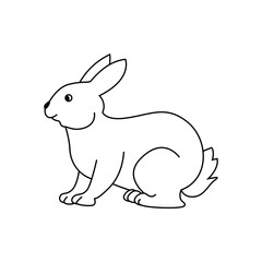 illustration of a cartoon rabbit