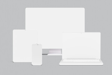 Multi device blank mockup