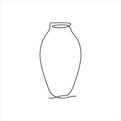 vases. Antique and modern tableware, ceramic bottle, museum exhibit, Greek art. line art. vector drawing. on a white background.