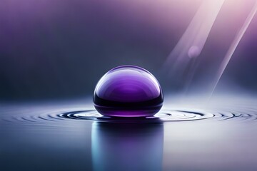 crystal ball in the water