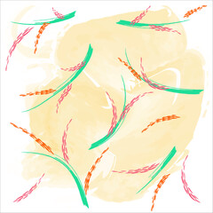 Abstract background with pink flowers