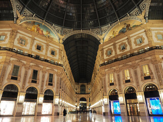 Obraz premium Gallery Galleria Vittorio Emanuele II in Milan, Italy