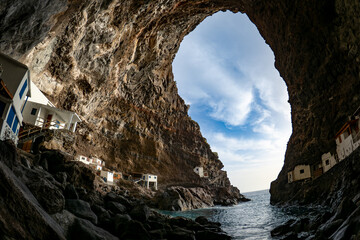 Porís de Candelaria, La Palma - The beautiful seaside village of Porís de Candelaria in the...