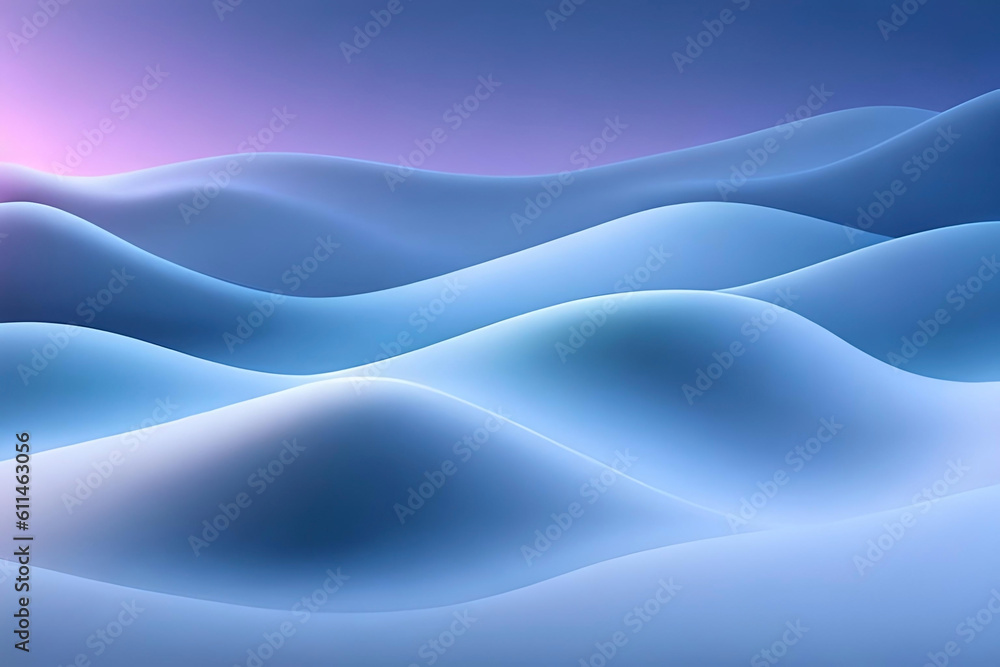 Poster  abstract background with gentle curves and soothing color gradients, creating a tranquil and meditative atmosphere